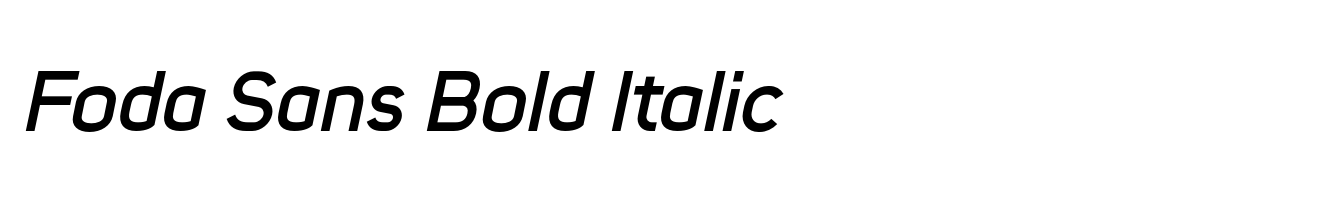 Foda Sans Bold Italic